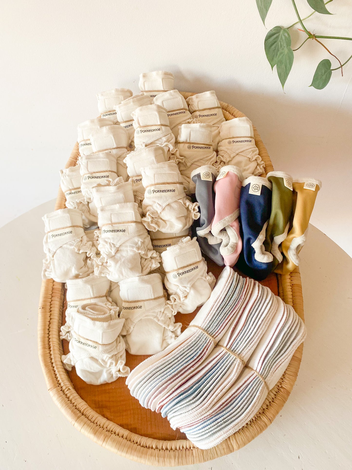 Full time fitted cloth nappy set (newborn)