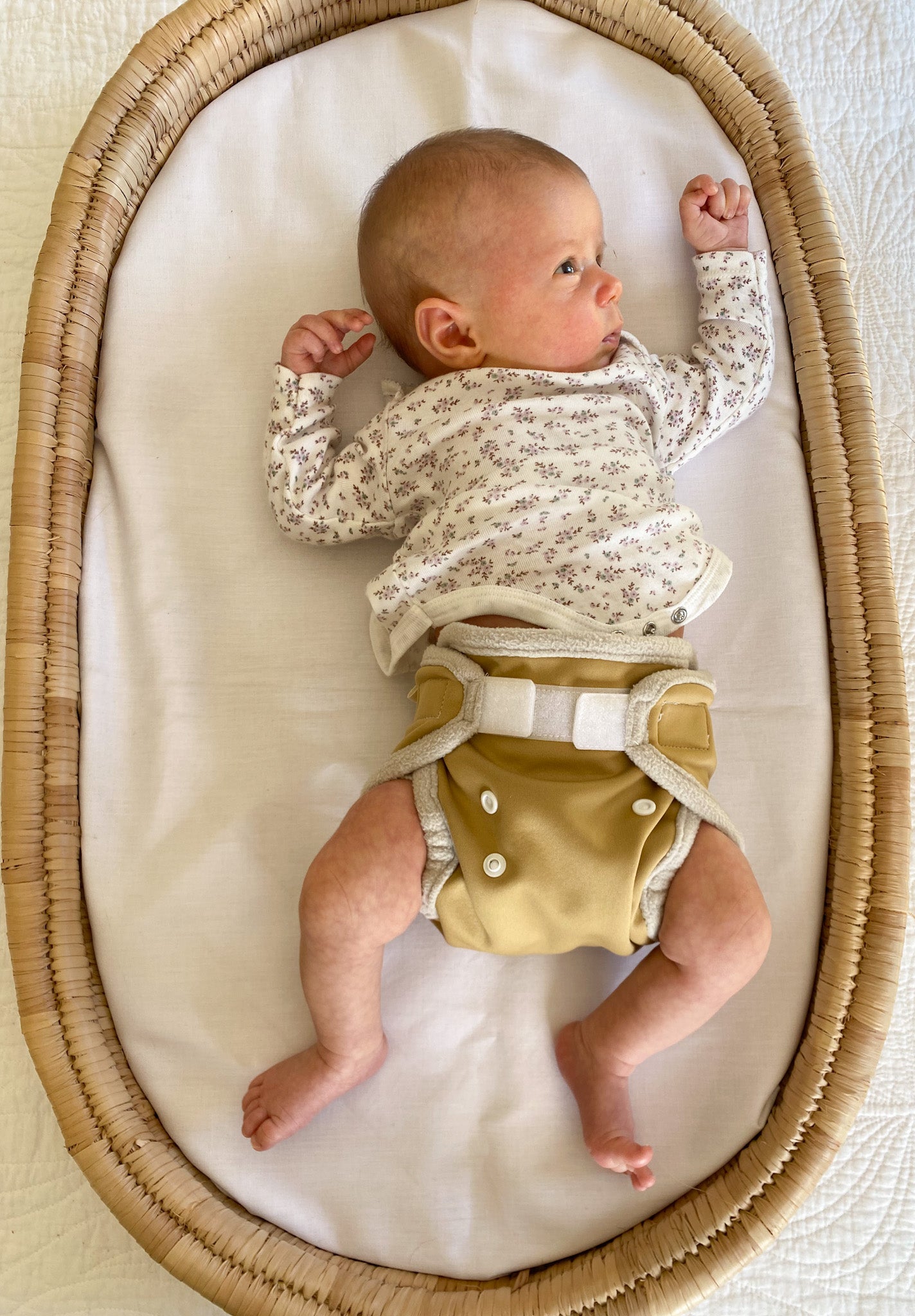 Newborn mini fitted cloth nappy set (part time)